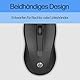 HP Maus 100 kabelgebunden – Optische USB-Maus mit 1600 DPI, 3 Tasten, beidhändiges ergonomisches Design, Plug & Play, für PC, Laptop, Windows, macOS – Schwarz