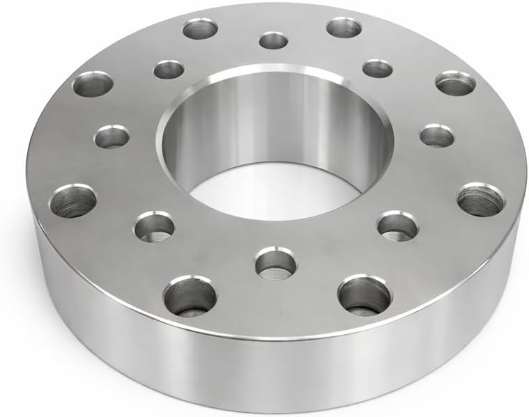 ezaccessory 2 Hub Centric Wheel Adapters 8x6.5 to 8x210 Thickness 2 Inch Precise Fit for RAM and Compatible with Chevy Dually Wheels on Older Chevy 8 Lug