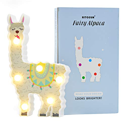 Image of STARTECO Unicorn LED Light Party Supplies Kids Llama Light Battery Operated LED Night Light Wall Living Room,Bedroom,Home, Christmas,Party as Kids Gift (Cute Llama)