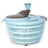 JAIVIZY 4L Salad Spinner - Non-Slip Vegetable & Fruit Washer/Dryer for Households, Easy-Clean Kitchen Gadget for Greens, Herbs & Vegetables