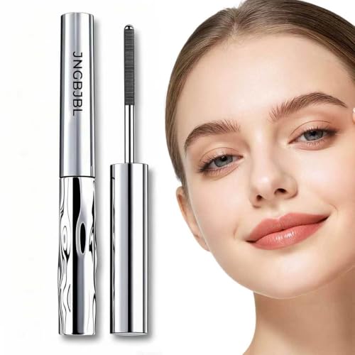 Iron Wand Mascara 5D Curling Eyelash Iron Mascara with Washable Metal Wands Waterproof Mascaras Black Volume and Length Separating Mascara Volume Long-lasting Smudge Proof (1PC).