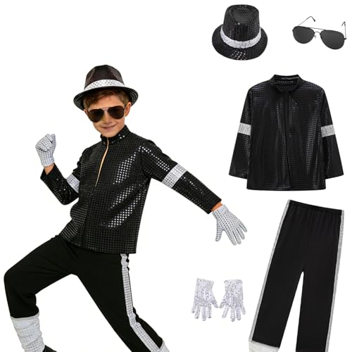 Disfraz Kids Dance Star Halloween 80s 90s para niños miniatura 1