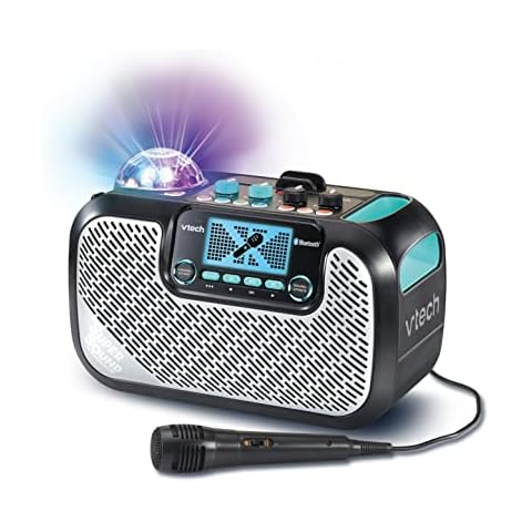 VTech SuperSound Karaoke - Karaoke-Box mit hochwertigem Klang, Mikrofon, Discokugel, tollen Soundeffekten und Stimmverzerrer - Ab 14 Jahren Cover
