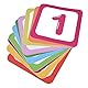 12 Stück Zahlen-Hopscotch-Spiel Bodenaufkleber, DIY Digitale Kreative Bodenaufkleber Lustige Bunte Hopscotch-Aufkleber Korridor-Dekoration für Kinderzimmer, Klassenzimmer, Spielzimmer, Kindergarten