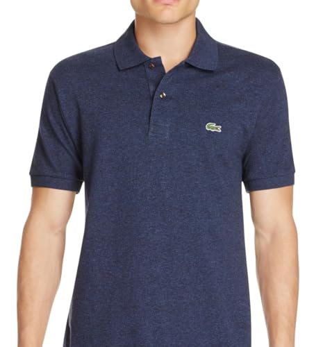 Lacoste Men's Original L.12.12 Heathered Petit Piqué Cotton Polo Shirt, Dark Indigo Blue, Large2