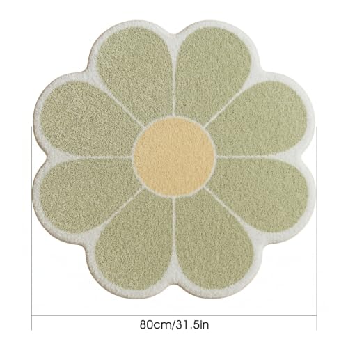 Tapis de bain absorbant et antidérapant en forme de fleur