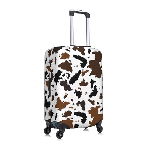Cow Animal Texture Travel Luggage Cover Suitcase Protector Bag, Fits 18-32 Inch Luggage, Double-Sided Printed Baggage Covers For Kid And Adult,X-Large3
