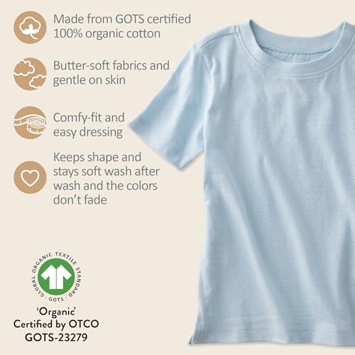 Image of Butterblu Taylor 5-Pack Short Sleeve T-Shirts 100% Organic Cotton