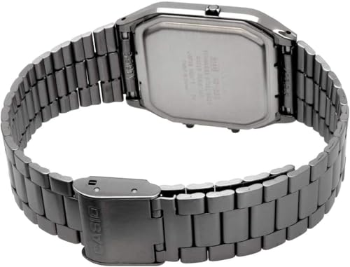 Image of Casio Analog-Digital Fashion Quartz Mens Vintage AQ-230GG-2A, Gray, 38.8x29.8x8.1mm, Formal