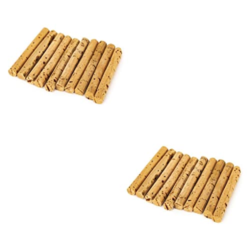 WUUOSSYUIS 2 PCS 10 pçs equipamento de pesca carpa varas de cortiça auxiliando iscas de pesca esport