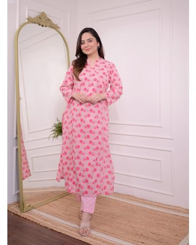 Image of FABNEX kurta set for women | Women Kurti Pant Set (K-Set-1)