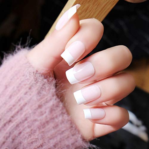 FANTESI 500 Stück Französisch Falsche Nagelspitzen, Kurze Nagelspitzen Französisch Nagelspitzen Nail Art Tipps für DIY… – Bild 8