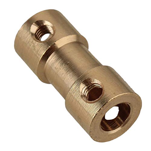 WAAZVXS Coupler Brass Rigid Shaft Coupling Coupler for Motor Transmission Connector with Screws Wrench (Inner Diameter : 2pcs 2mm 2mm)