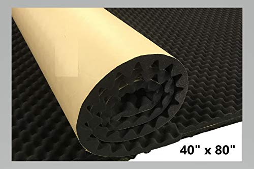 BookishBunny Self Adhesive Acoustic Foam Egg Crate Panel Studio Foam Wall Panel