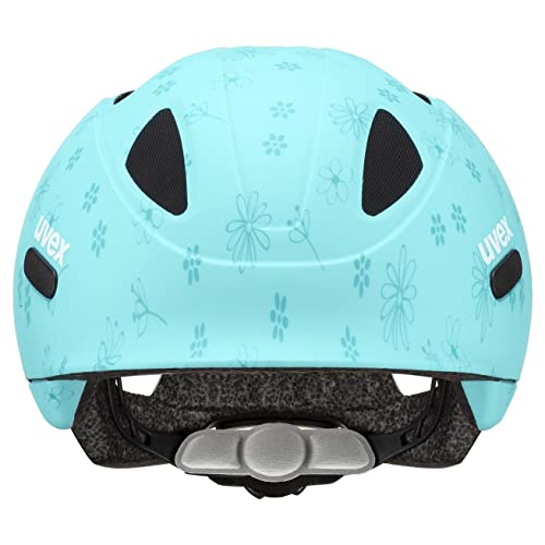 uvex Oyo Style, Lightweight Kids Bike Helmet for Children, Individual Fit, Upgradeable with an LED Light, Flowers Cyan Matt - Image 2