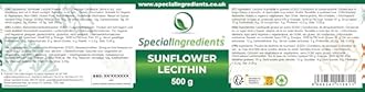 Sunflower Lecithin Powder 500g Premium Quality, Vegan, Non-GMO, Gluten Free – Recyclable Container