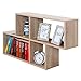 RICOO Wandregal (WM051-ESM) 100 x 53 x 20 cm Holzregal Eiche Sonoma Matt Bücherregal Organizer Bücherschrank Wandboard Pflanzenregal Wohnzimmer