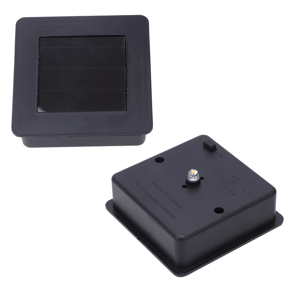 Uonlytech Solar Replacement Lamp Cover Square Atmosphere Light Cover for Outdoor Use