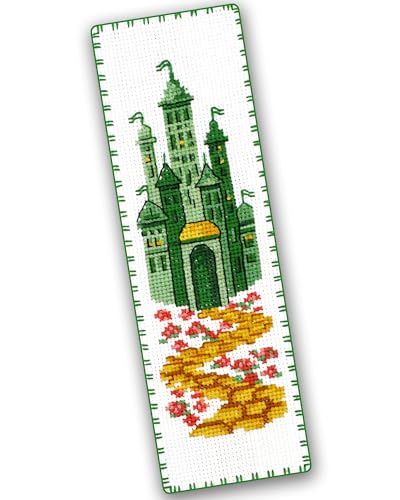 Image of Emerald City: The Wonderful Oz Wizard - Couted Cross Stitch Bookmark Kit