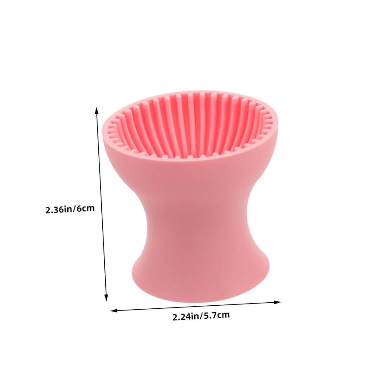 PLAFOPE 2PCS Portable Makeup Brush Silicone Washing Cup Gentle Soft Silicone Cleaning Bowl for Travel Multifunctional Tool for Storing and Cleaning Makeup Brushes