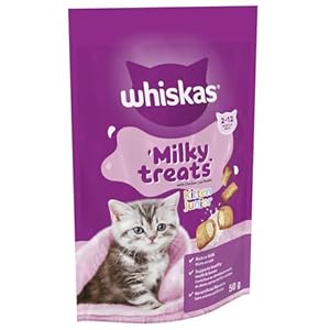 Whiskas Kitten Milky Treats Cat Treats 50 g, pack of 6