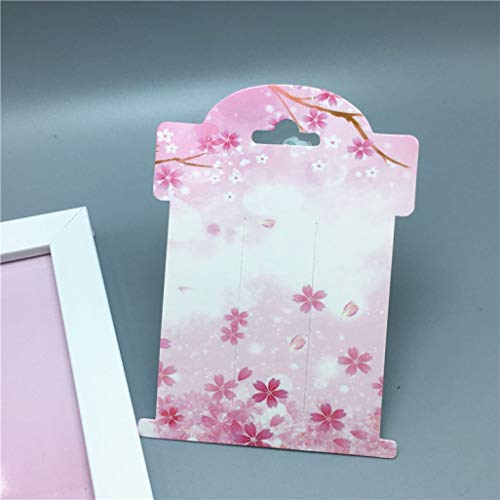UKURO Earring Card for Display 100 Pcs Paper Earrings Packaging Holder Cards with Necklace Jewelry Display Cards