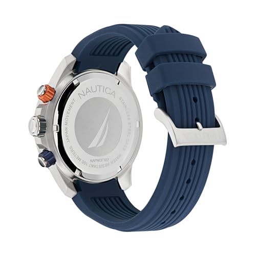 Image of Nautica ONE Men Blue Round Dial Analog Watch - NAPNOF302