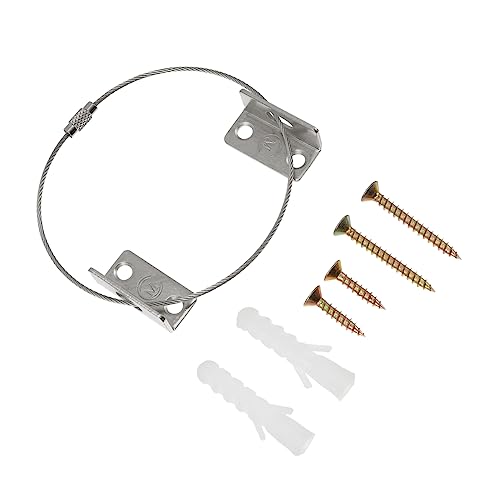 KOMBIUDA 6 Set Anti-tip Furniture Anchor Kit Child Proofing Hardware for Cabinets Drawers Bookcases Secure Babyproofing Furniture Fixing Tool