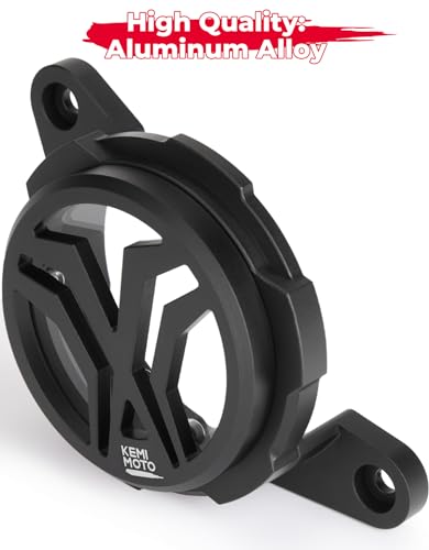Image of KEMIMOTO Engine Case Saver Cover CNC Aluminum Compatible with Surron Light Bee X /S /L1E Segway Pulley Guard Electric Dirt Bike Sur Ron Accessories, Black