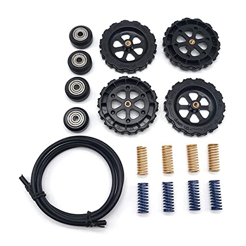 Lysee 3D Printer Parts & Accessories - 625ZZ Wheel Roller Bearing Kit with Nut + 1025 Springs + 24mm Tube Kit for 3D Printer VH99 - (Color: Black)