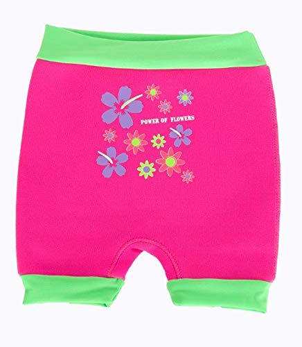 SwimBest Swim Nappy/Shorts - Soft Snug Fitting Swim Nappy, Ages 3-24 Months (Power of Flowers, 12-18 mths (Pack of 1))