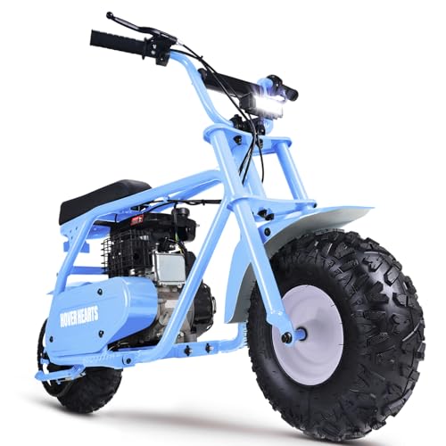 SUNDERWELL Mini Dirt Bike, Gas Bike LED Headlight, 99cc 4