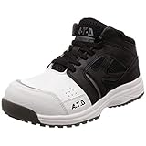 [キタ] 安全靴 作業靴 メガセーフティ JSAA A種認定 メッシュハイカットタイプ MG-5680 ホワイト/ブラック 27 cm 3E