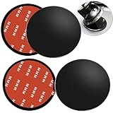 AYWFEY 4 Pack 73mm Black Adhesive Dashboard Pad Mounting Disk, Mounting Disk for Suction Cup, Dash Mount Pad, 2.87 Inch Universal Suction Cup Adhesive Disc for GPS, Smartphones, Car Cameras