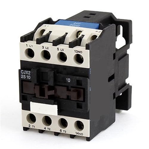 Contactor de CA 24V CJX2-25 de 3 fases y 1NO de 1 unidad para control de corriente alterna