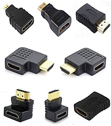 ANiceSeller 8Pcs Lot Pack OTG HDMI Male to Female Mini to Micro Convertor Adapter