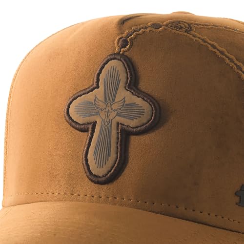 Image of Sacudido's | Trucker Cap Cross Rosary | Snapback Hats, Adjustable, Unisex, Faith