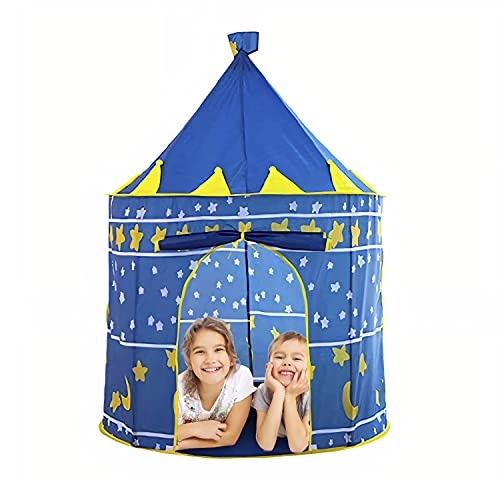 Casas De Campana, Toy Bluelander Casa de Campaña para Niños Niñas, Castillo de Princesas, Casa de Campaña Infantil, Transpirable, Portable con Bolsa de Viaje, Capacidad hasta 3...