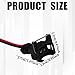 QKYS 4 PCS Black Copper Core Pin Terminal Fuel Injector Connector with Extended 18 AWG Pigtail Wiring Harness, EV1 OBD1 Plug, Fit for RC, Bosch, Honda, Ford, Toyota