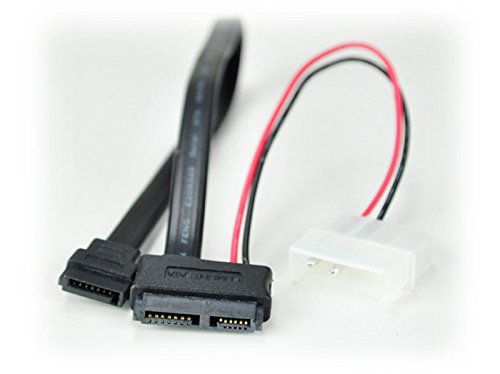 Cable Slimline SATA 13-Pin a SATA 7-Pin 20 pulgadas miniatura 3