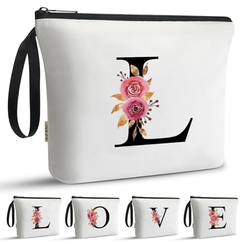 A-Z BAG Trousse Maquillage Personnalisée, Pochette Maquillage Femme, Trousse de Toilette, Cadeau...