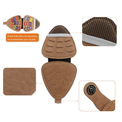 Maxjaa PU Leather Guitar Pick Holder Case Case with Lanyard and Net Bag, Guitar Pick Holder with 20 Pcs Diverses… - Les Beatles, Paul McCartney, John Lennon, RIngo Starr, George Harrison Maxjaa PU Leather Guitar Pick Holder Case Case with Lanyard and Net Bag, Guitar Pick Holder with 20 Pcs Diverses… – Image 6