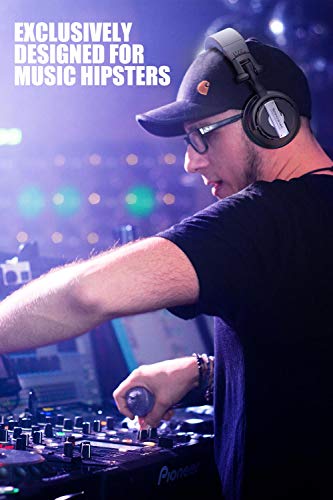Over Ear Headphones, Sopownic DJ Headphone with 50mm Driver, Professional Monitor Recording, Mixing Foldable Studio Headsets with Stereo Sound for Electric Drum Keyboard Guitar Amp PC