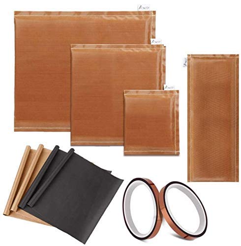 Aonesy 10 Pack Heat Press Pillow Bundle - Includes 4 Transfer Pillows, 4 Teflon Sheets and 2 Roll of Tape for Heat Press Printing and Vinyl Projects