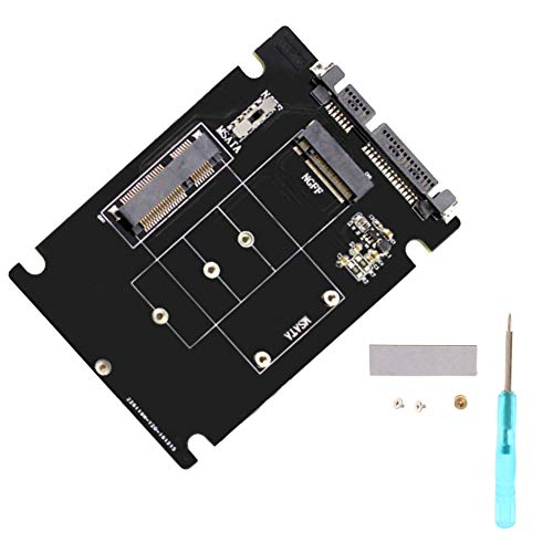Conversor adaptador Heaven2017 mSATA M.2 B-Key NGFF 2 em 1 SSD para SATA 3