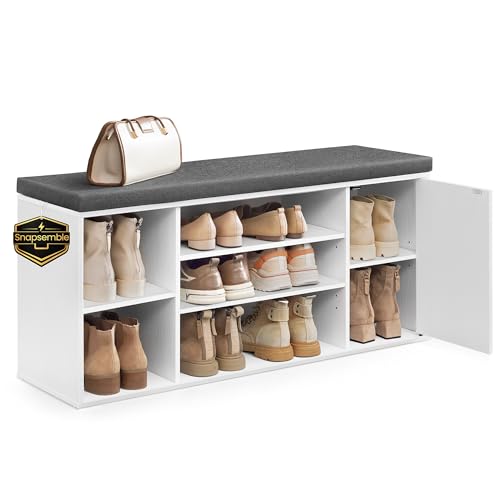 SONGMICS HOME Storage Bench, Snapsemble...