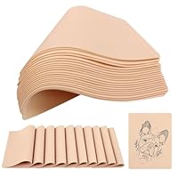 TONBAO 30PCS Tattoo Kunsthaut Tattoo Übungshaut Blank Haut Doppelseiten Weiche Gefälschte Haut 19CM×14CM für Tattoo Zubehör