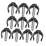 NOLITOY 10pcs Crutch Clips C-Shape Walker Clamp Accessories Crutch Grip Replacement for Walkers