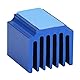 10 Stcs Aluminium -Stepper -Treiber -Kühlkühlflosse mit Rückenkleber 3D -Druckerteilen Anodierter Kühler für DRV8825 TMC2208 TMC2100 TMC2130 Modul, Blau, Blau