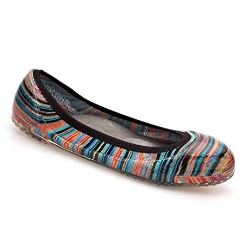 ja vie Comfortable Women Ballet Flats - Waterproof Foldable Shoes with Leather Cushioned Insole for Walking/Driving…